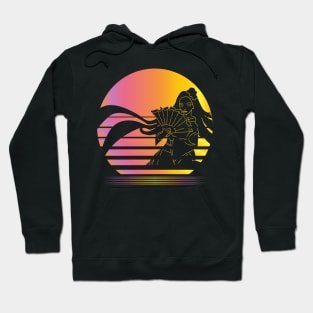 Hanamikoji Synthwave - Board Game Inspired Graphic - Tabletop Gaming  - BGG Hoodie